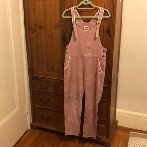 Camp Collection - Pink Corduroy Overalls